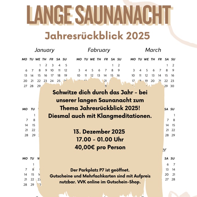 Am 26.4.2025 feiern wir wieder die LSN in der Grugapark Therme